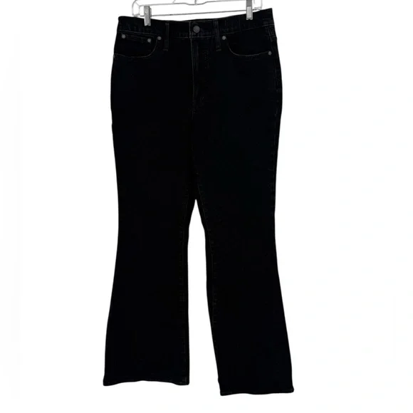 Madewell The Perfect Vintage Flare Jean Sherborn Wash High-Rise Black Denim - Picture 3 of 16
